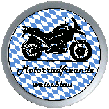 Motorradfreunde-weissblau